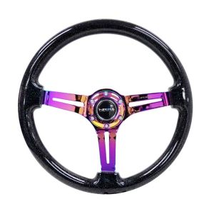 NRG Innovations Stuur Deep Dish Zwart 350mm Hout