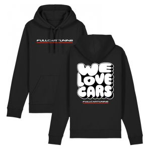 Fullcartuning Hoodie We Love Cars Zwart