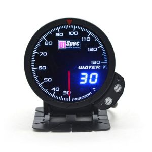 D1 Spec Meter Version 3 Zwart 60mm Water Temperatuur