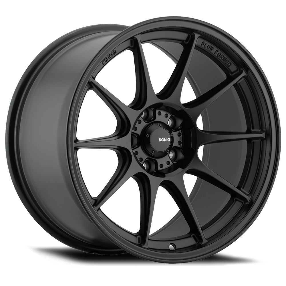 Image of König Dekagram Velgen 15 Inch 11J ET20 4x100 Flow Form Semi Flat Black