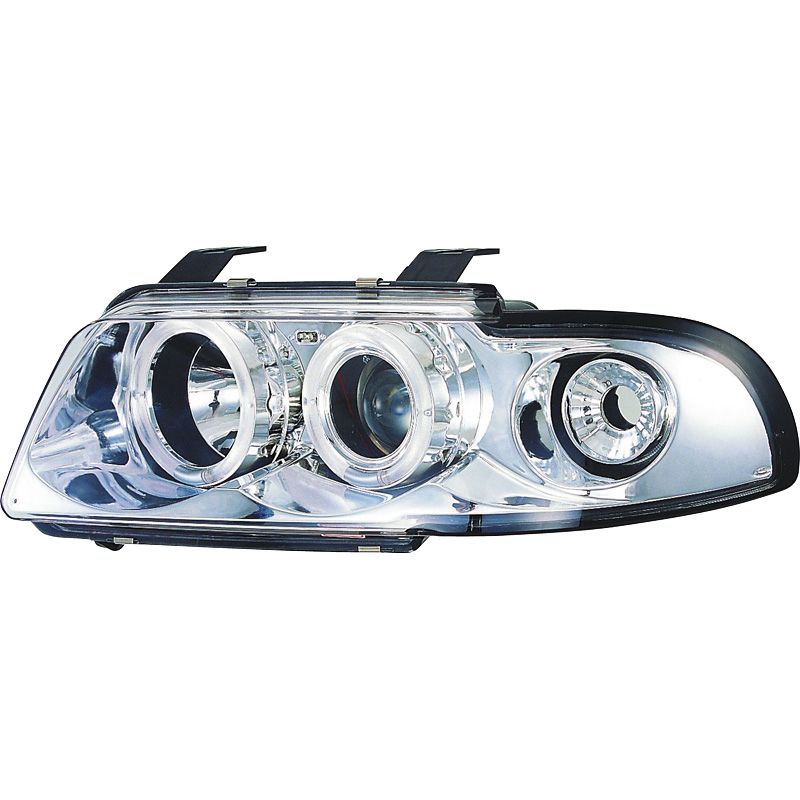Image of SK-Import Koplampen Angel Eyes Chrome Housing Audi A4 Pre Facelift