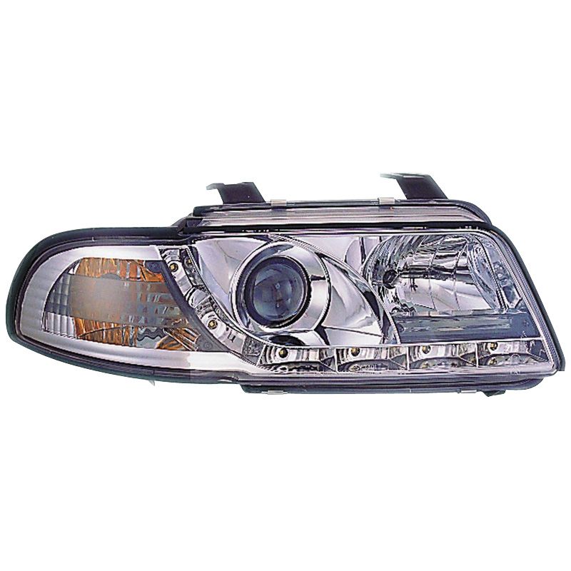 Image of SK-Import Koplampen DRL Chrome Housing Audi A4 Pre Facelift