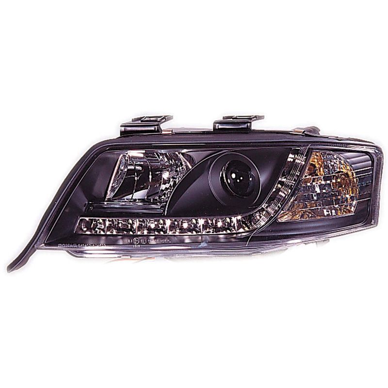 Image of SK-Import Koplampen DRL Black Housing Audi A6 Pre Facelift