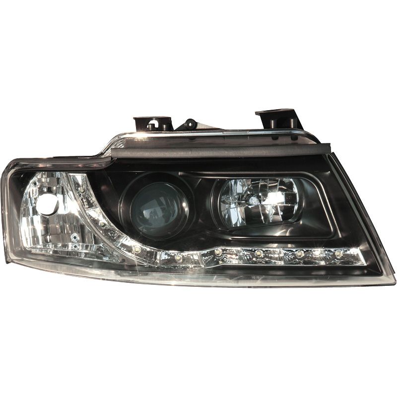 Image of SK-Import Koplampen DRL Black Housing Audi A4