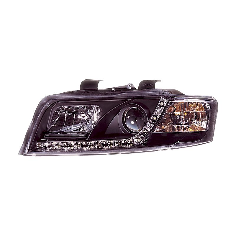 Image of SK-Import Koplampen DRL Black Housing Audi A4