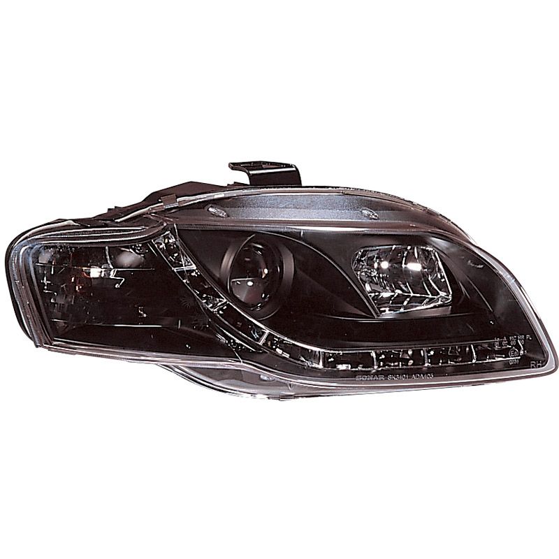 Image of SK-Import Koplampen DRL Black Housing Audi A4