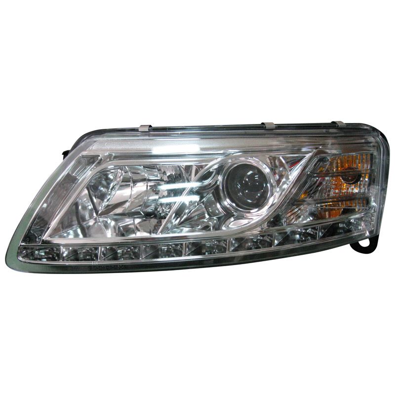 Image of SK-Import Koplampen DRL Chrome Housing Audi A6 Pre Facelift