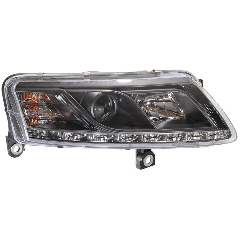 Image of SK-Import Koplampen DRL Black Housing Audi A6 Pre Facelift