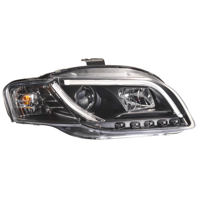 Image of SK-Import Koplampen DRL Black Housing Audi A4