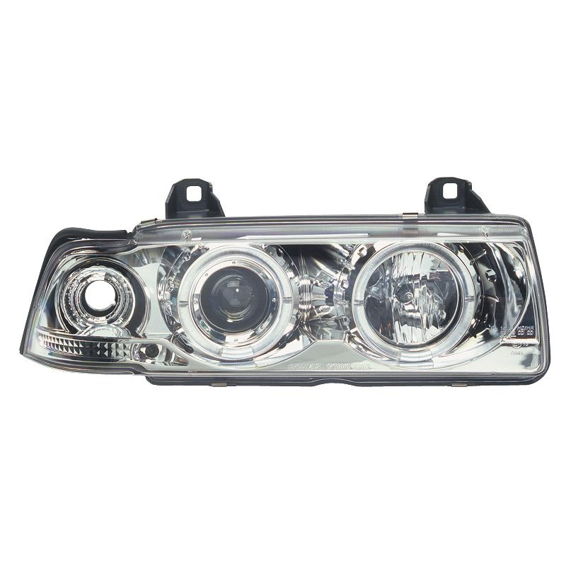 Image of SK-Import Koplampen Angel Eyes Chrome Housing BMW 3-serie