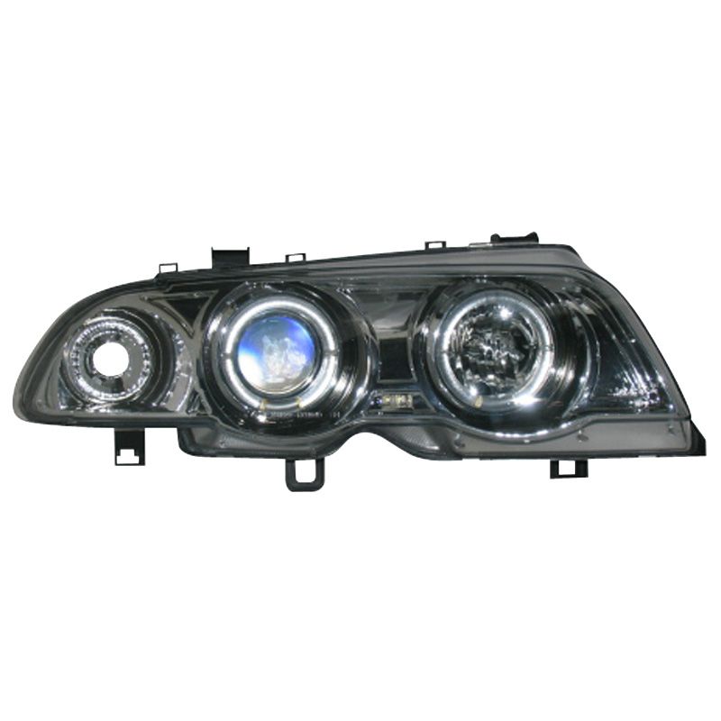 Image of SK-Import Koplampen Angel Eyes Chrome Housing BMW 3-serie Pre LCI