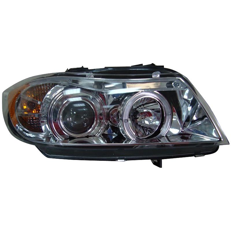 Image of SK-Import Koplampen Angel Eyes Chrome Housing BMW 3-serie Pre LCI