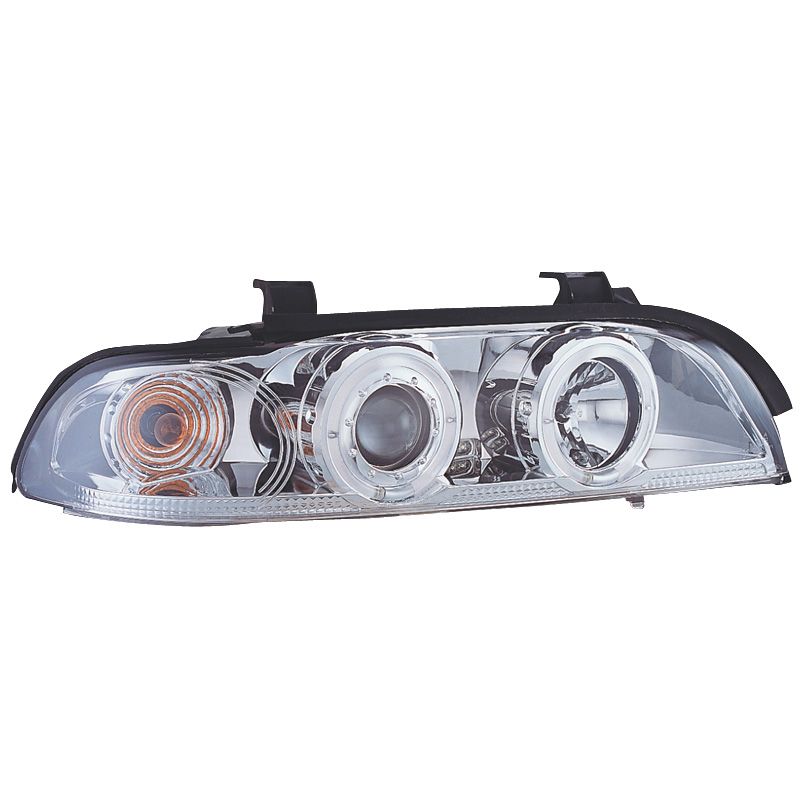 Image of SK-Import Koplampen Angel Eyes Chrome Housing BMW 5-serie
