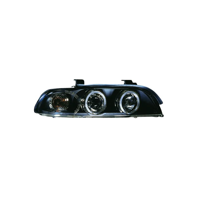Image of SK-Import Koplampen Angel Eyes Black Housing BMW 5-serie