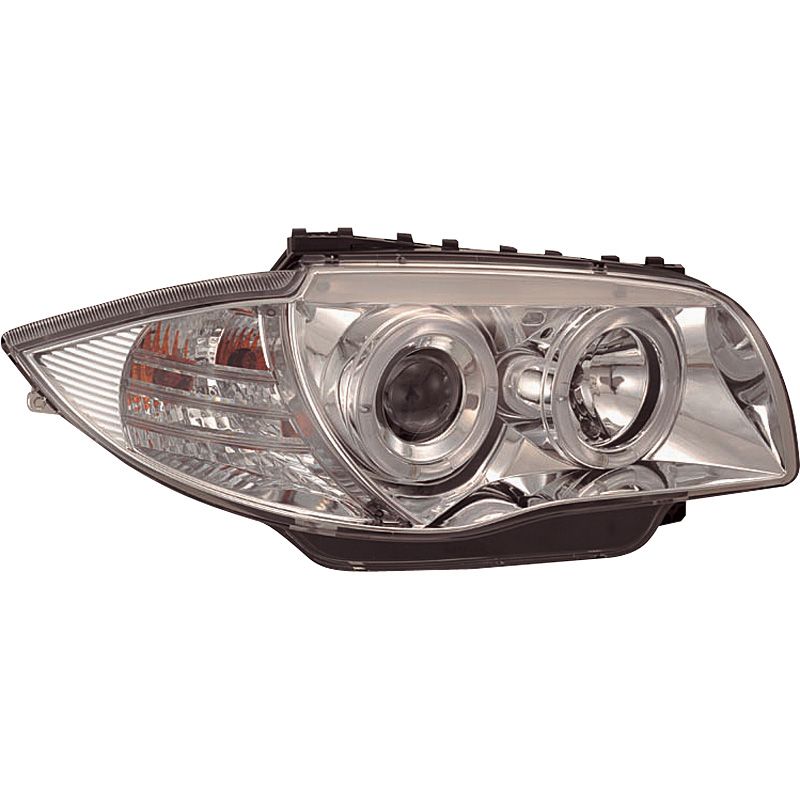 Image of SK-Import Koplampen Angel Eyes Chrome Housing BMW 1 Serie