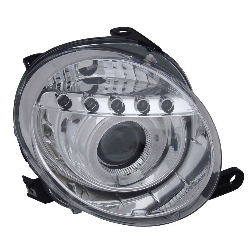 Image of SK-Import Koplampen Angel Eyes Chrome Housing Fiat 500