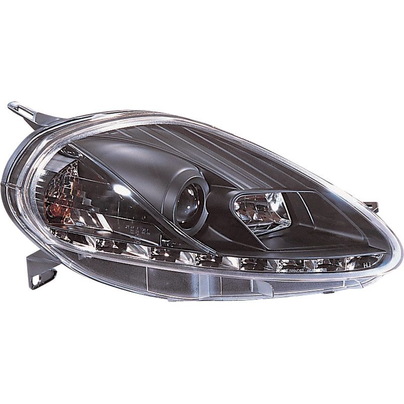 Image of SK-Import Koplampen DRL Black Housing Fiat Punto