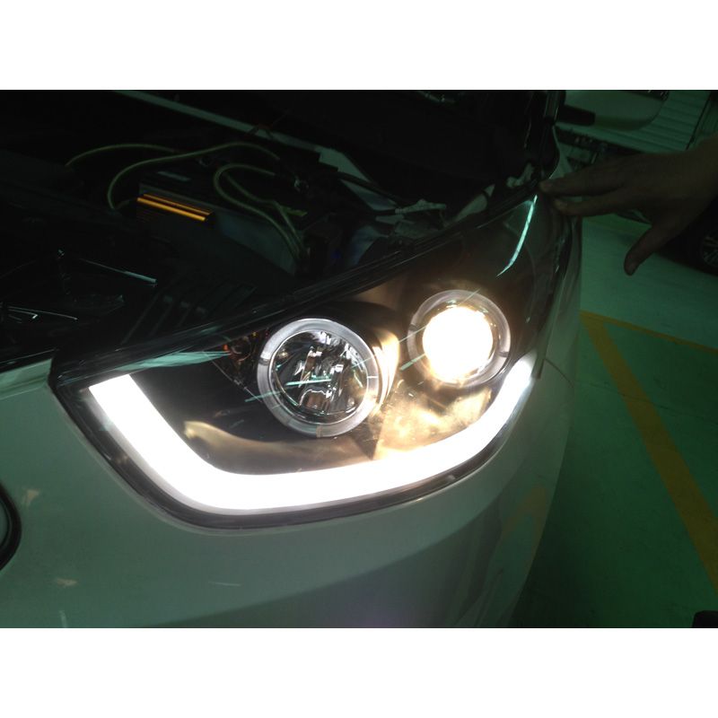 Image of SK-Import Koplampen DRL Black Housing Hyundai ix35