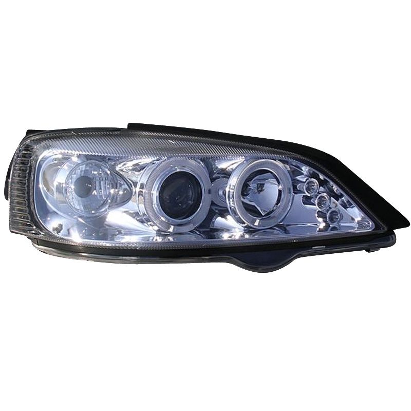 Image of SK-Import Koplampen Type 2 Style Angel Eyes Chrome Housing Opel Astra