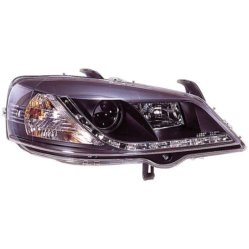 Image of SK-Import Koplampen DRL Black Housing Opel Astra