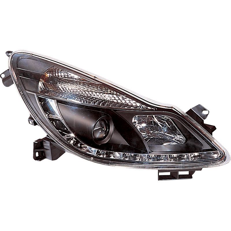 Image of SK-Import Koplampen DRL Black Housing Opel Corsa Pre Facelift