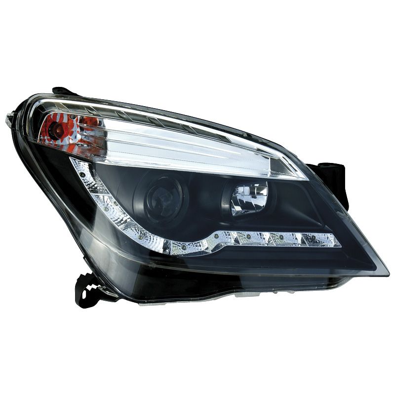 Image of SK-Import Koplampen DRL Black Housing Opel Astra
