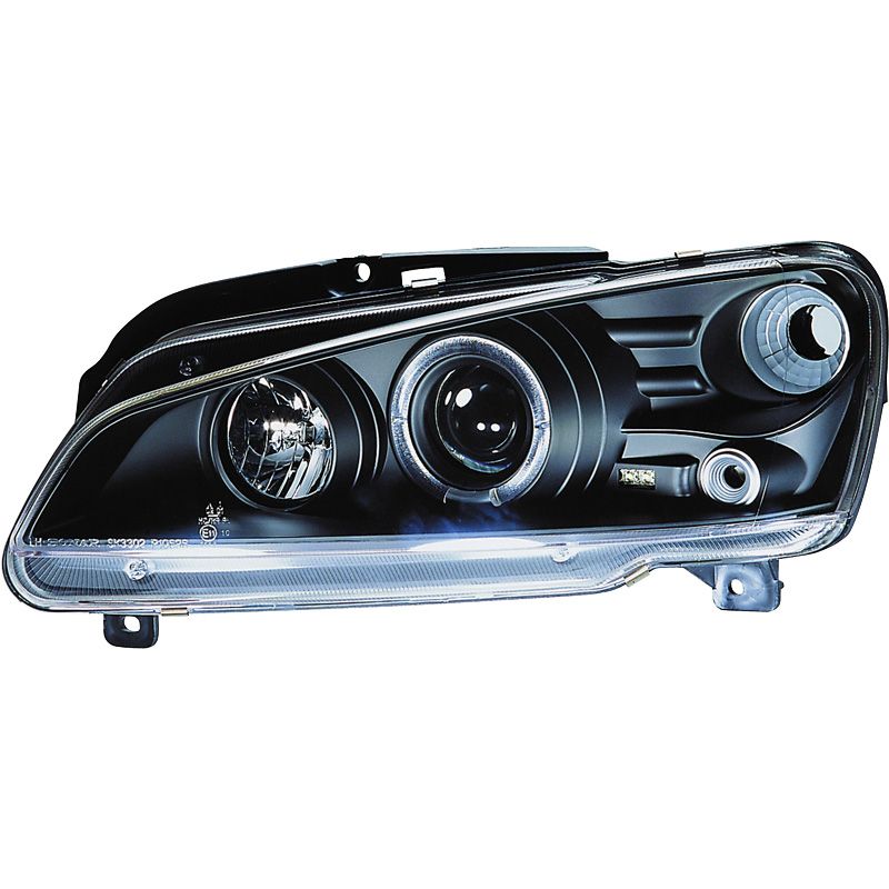 Image of SK-Import Koplampen Angel Eyes Black Housing Peugeot 106