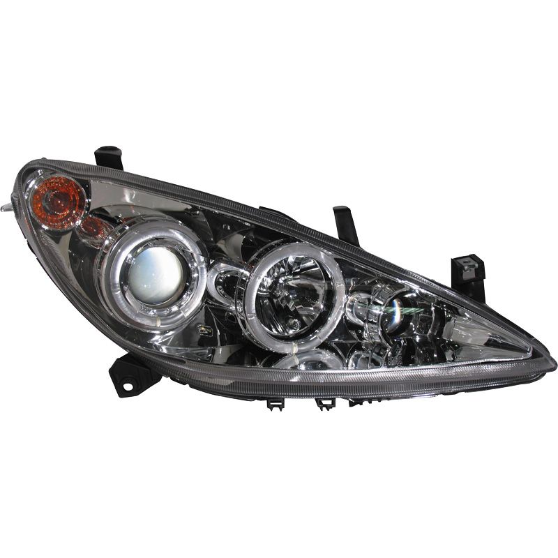 Image of SK-Import Koplampen Angel Eyes Chrome Housing Peugeot 307 Pre Facelift