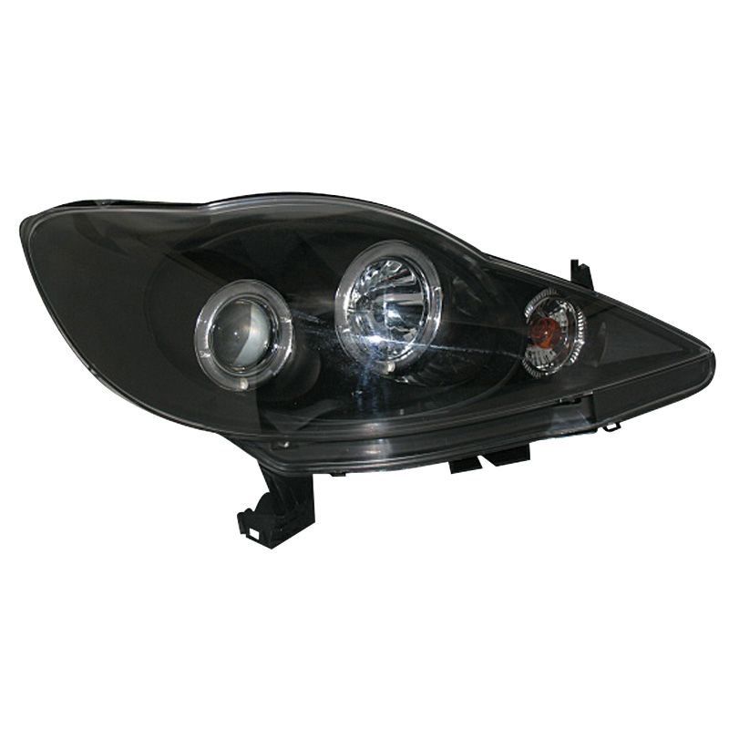 Image of SK-Import Koplampen Angel Eyes Black Housing Peugeot 107 Pre Facelift