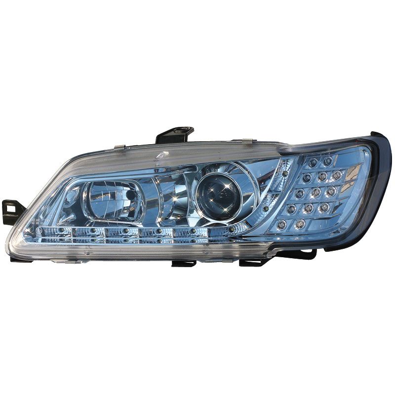Image of SK-Import Koplampen DRL Chrome Housing Peugeot 306
