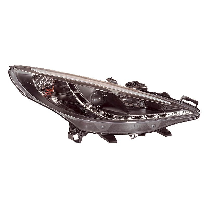 Image of SK-Import Koplampen DRL Black Housing Peugeot 207