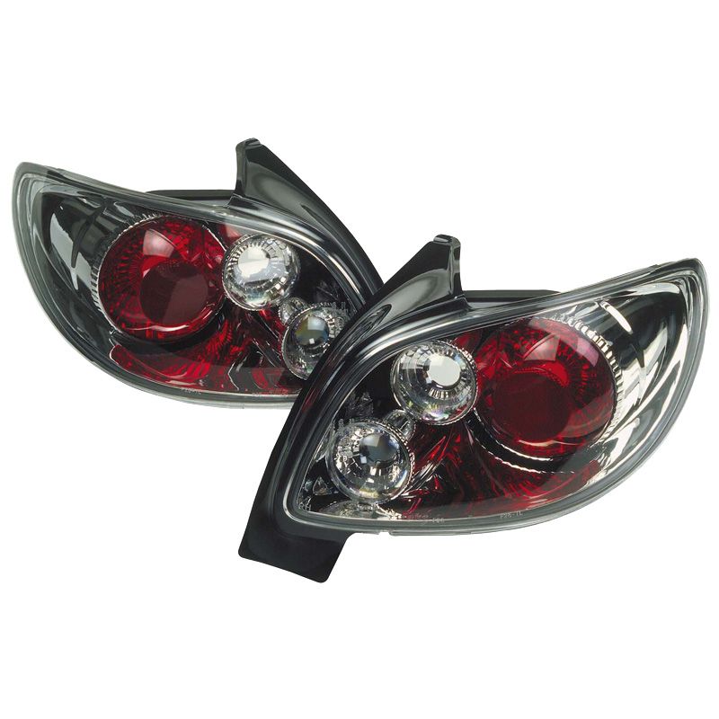 Image of SK-Import Achterlichten Chrome Housing Peugeot 206