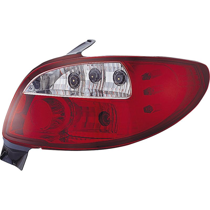 Image of SK-Import Achterlichten Rood Glas Peugeot 206