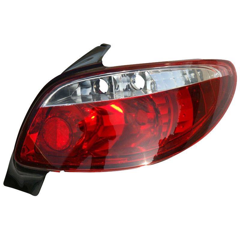 Image of SK-Import Achterlichten Type 2 Style Rood Glas Peugeot 206