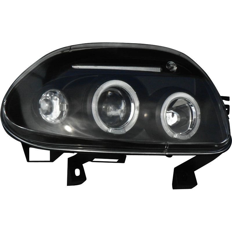 Image of SK-Import Koplampen Angel Eyes Black Housing Renault Clio Pre Facelift
