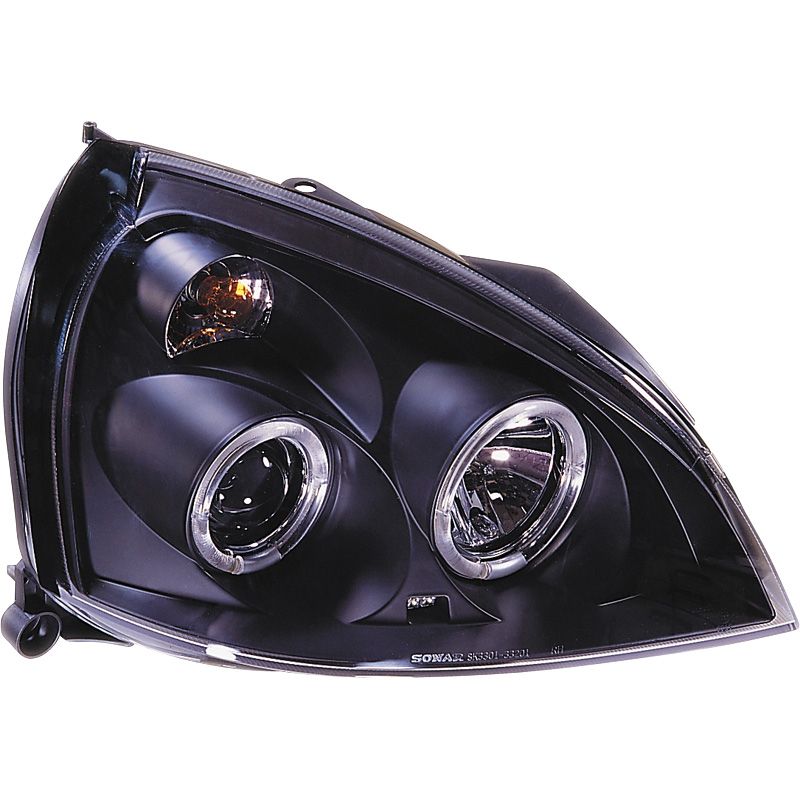 Image of SK-Import Koplampen Angel Eyes Black Housing Renault Clio Facelift