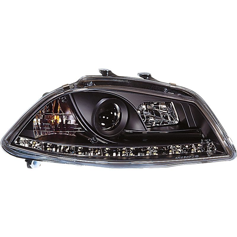 Image of SK-Import Koplampen DRL Black Housing Seat Cordoba,Ibiza