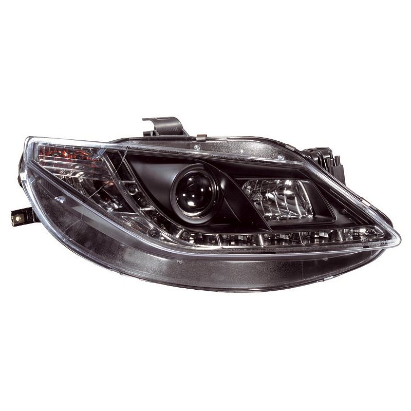 Image of SK-Import Koplampen DRL Black Housing Seat Ibiza
