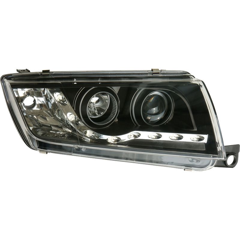 Image of SK-Import Koplampen DRL Black Housing Skoda Fabia