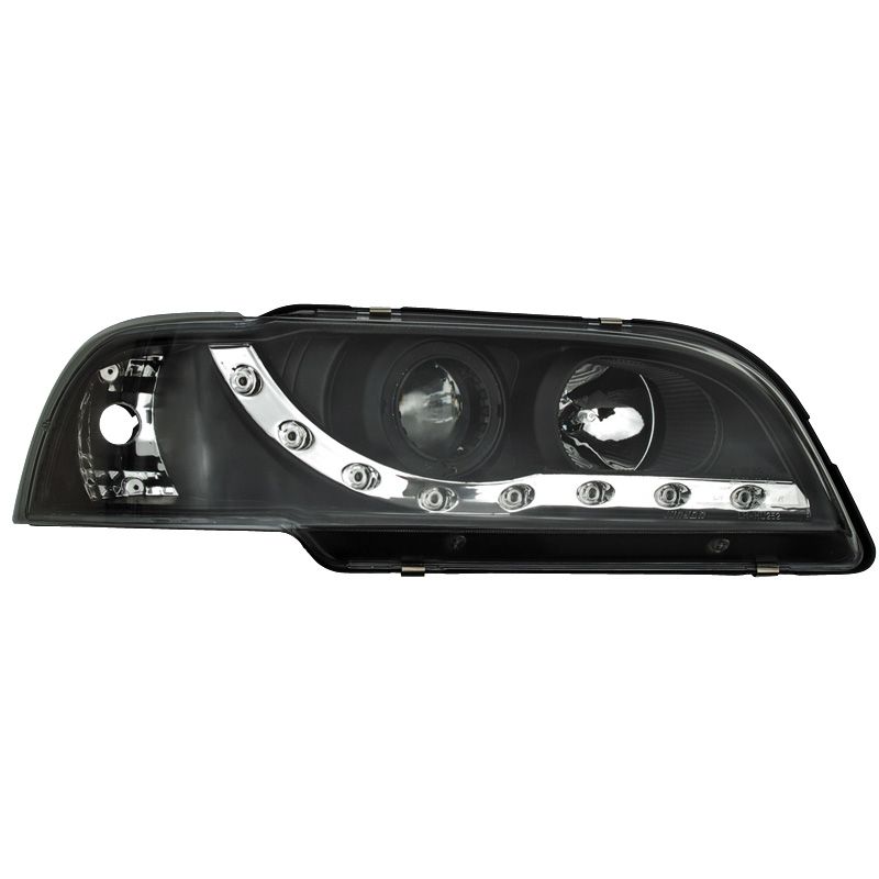 Image of SK-Import Koplampen DRL Black Housing Volvo S40,V40
