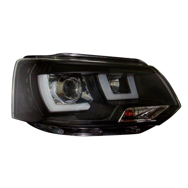 Image of SK-Import Koplampen DRL Black Housing Volkswagen Transporter