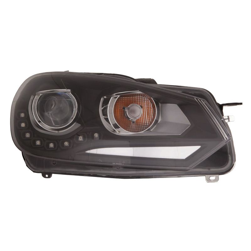 Image of SK-Import Koplampen DRL Black Housing Volkswagen Golf