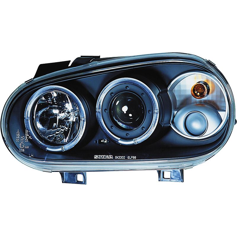 Image of SK-Import Koplampen Angel Eyes Black Housing Volkswagen Golf