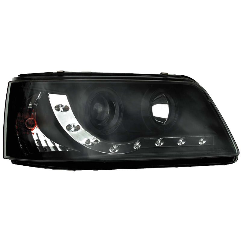 Image of SK-Import Koplampen DRL Black Housing Volkswagen Transporter