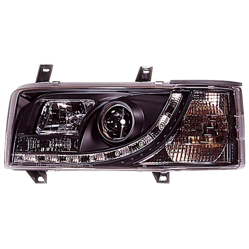 Image of SK-Import Koplampen DRL Black Housing Volkswagen Transporter