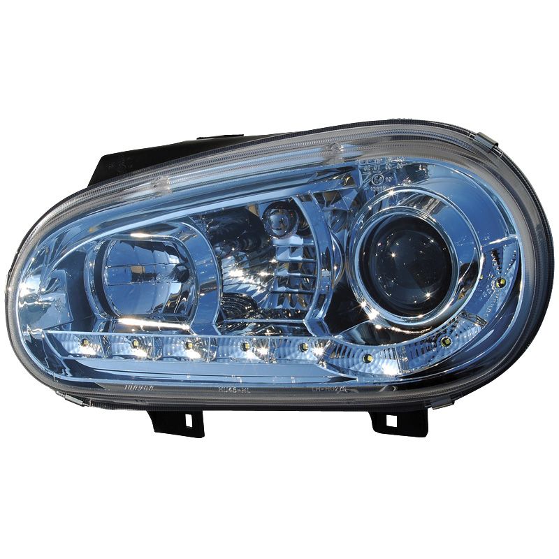 Image of SK-Import Koplampen DRL Chrome Housing Volkswagen Golf