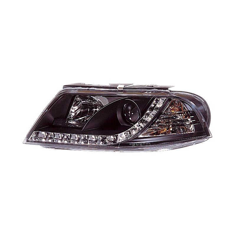 Image of SK-Import Koplampen DRL Black Housing Volkswagen Passat