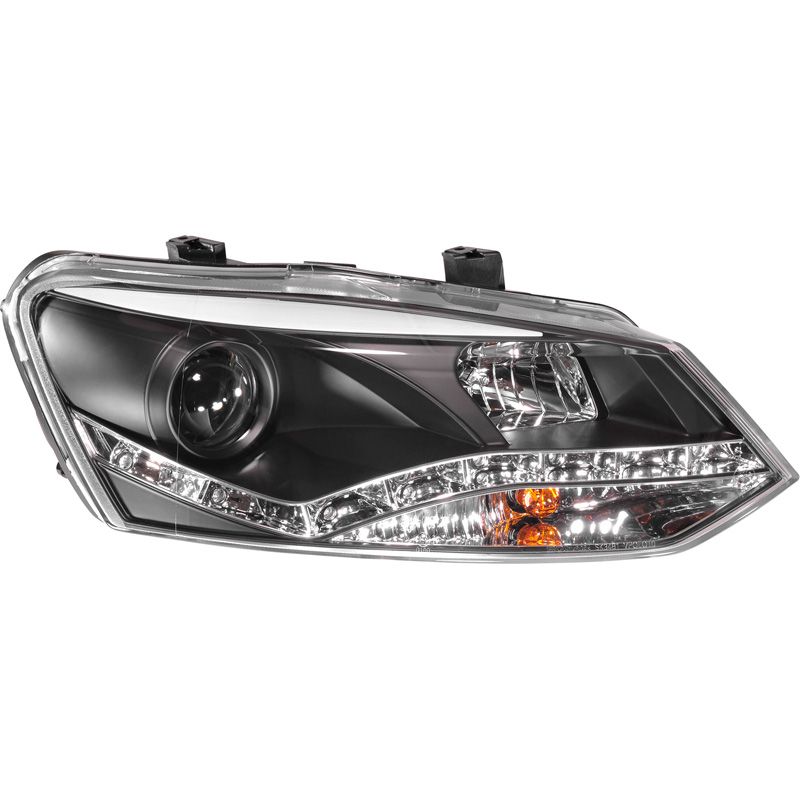 Image of SK-Import Koplampen DRL Black Housing Volkswagen Polo
