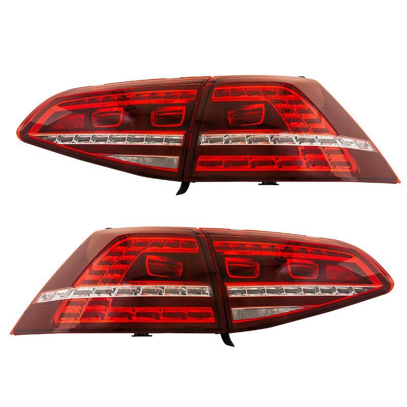 Image of SK-Import Achterlichten GTI Style Rood Glas Smoke Glas Volkswagen Golf Facelift