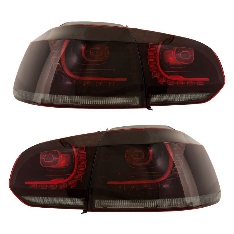 Image of SK-Import Achterlichten R Style Rood Glas Volkswagen Golf